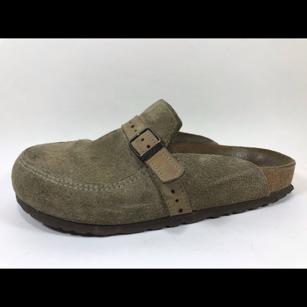 Birkenstock Boston Suede Leather Mules Women’s 4M